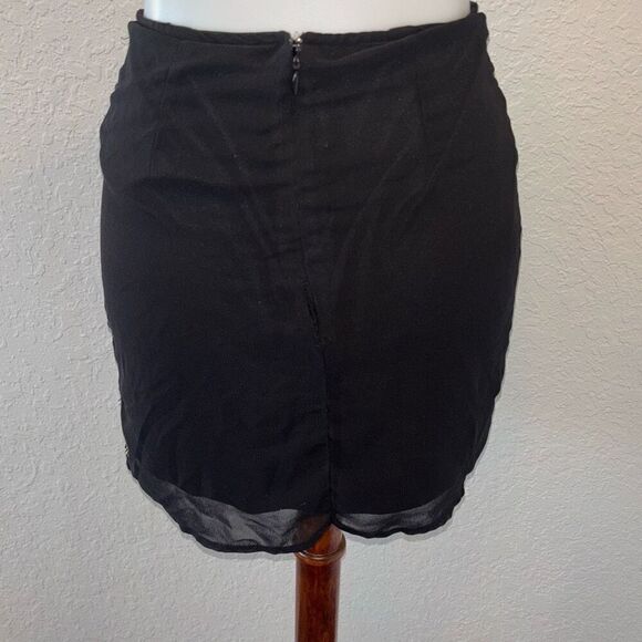 Rock & Republic sequin/beaded black mini skirt XS/2 - Picture 6 of 9